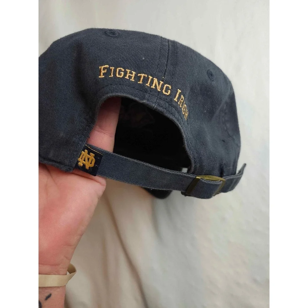 Twins Enterprise Notre Dame Fighting Irish Navy Blue Hat Leprechaun Mascot Cap
